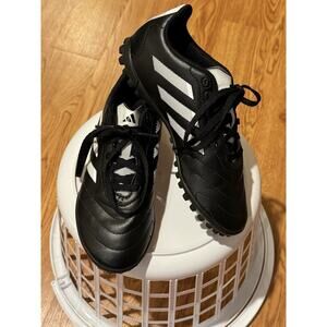 adidas Goletto VIII Junior Turf Soccer Shoes - Kids 3 Black Three Stripe Lace Up